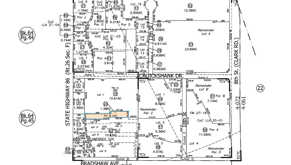 2101 N Imperial Ave, El Centro, CA à louer - Plan cadastral - Image 2 de 7