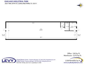 1900-2261 NW 29th St, Oakland Park, FL à louer Plan d’étage- Image 2 de 2