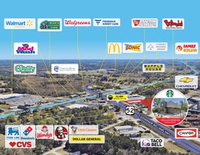 Starbucks, Darlington, SC - AERIAL  map view