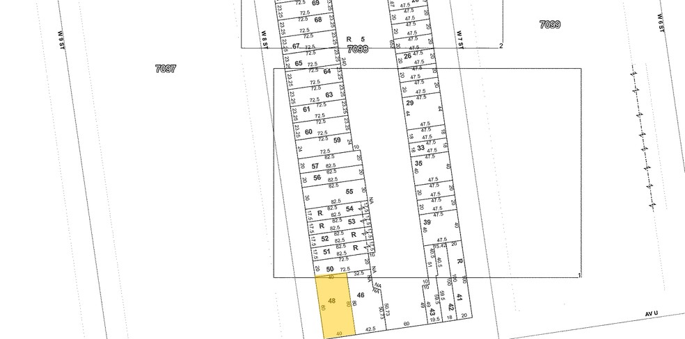 133-35 Avenue U, Brooklyn, NY à louer - Plan cadastral - Image 2 de 2