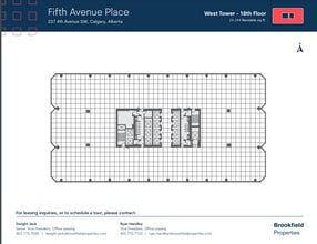 237 4th Ave SW, Calgary, AB for lease Floor Plan- Image 1 of 1