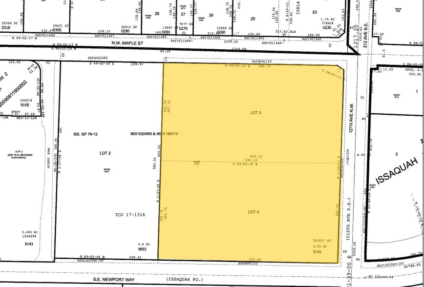 1125 12th Ave, Issaquah, WA à louer - Plan cadastral - Image 3 de 3