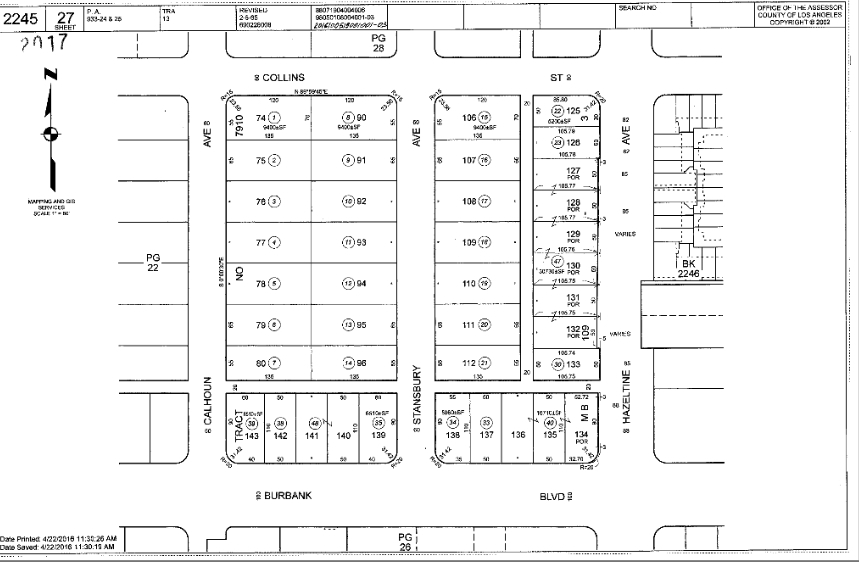 5655 Hazeltine Ave, Van Nuys, CA à vendre - Plan cadastral - Image 2 de 21