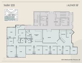 320 E McDowell Rd, Phoenix, AZ for lease Floor Plan- Image 1 of 2