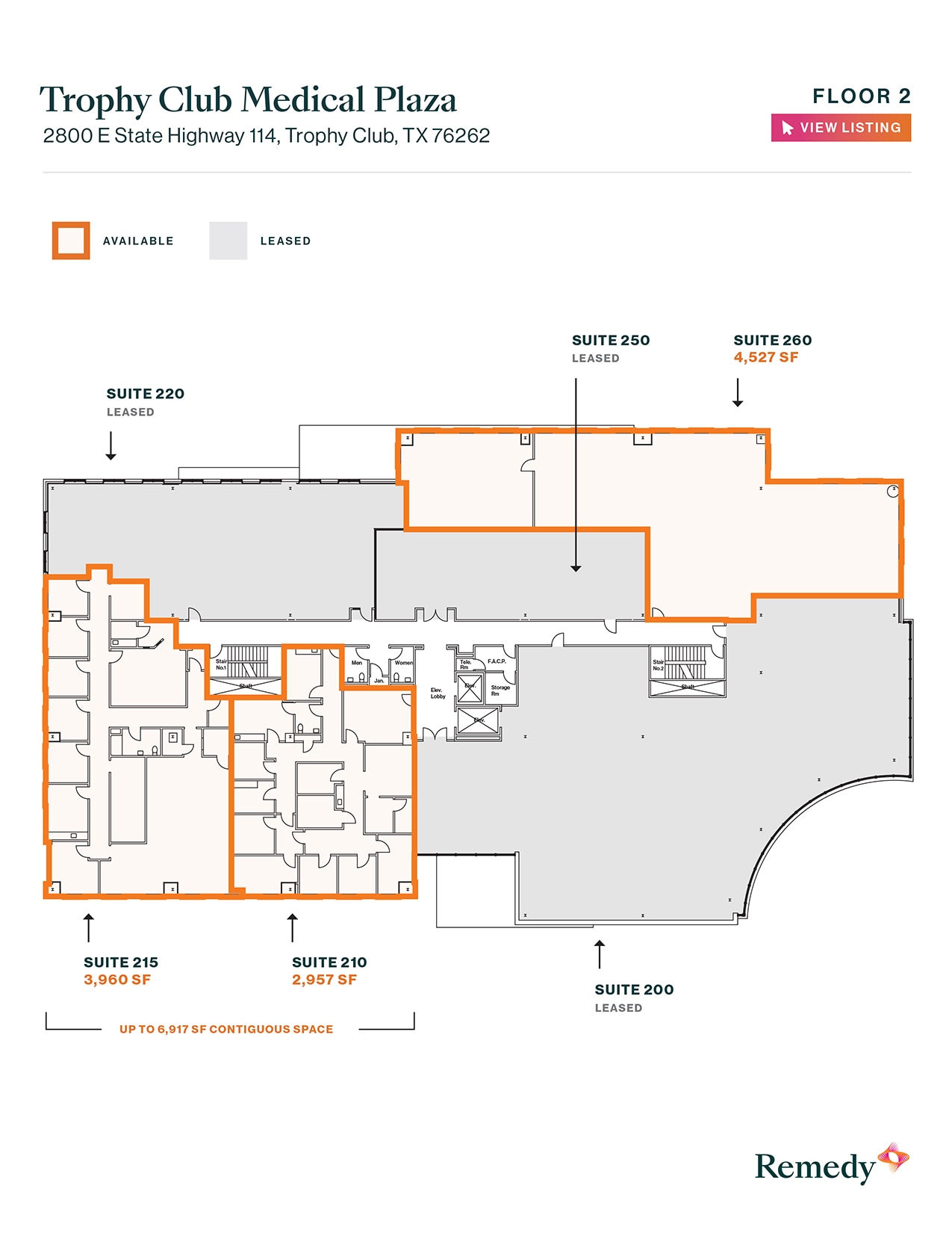 2800 E State Highway 114, Trophy Club, TX à louer Plan d’étage- Image 1 de 1