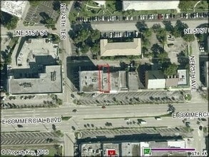2457-2459 E Commercial Blvd, Fort Lauderdale, FL - AERIAL  map view