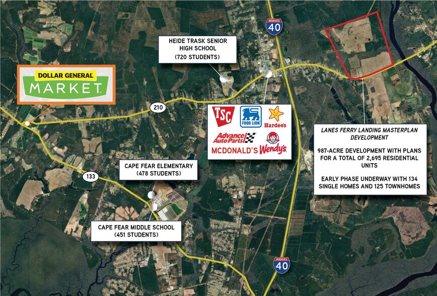 Hwy 210 & Little Kelly Road, Rocky Point, NC à vendre - Photo du bâtiment - Image 2 de 2