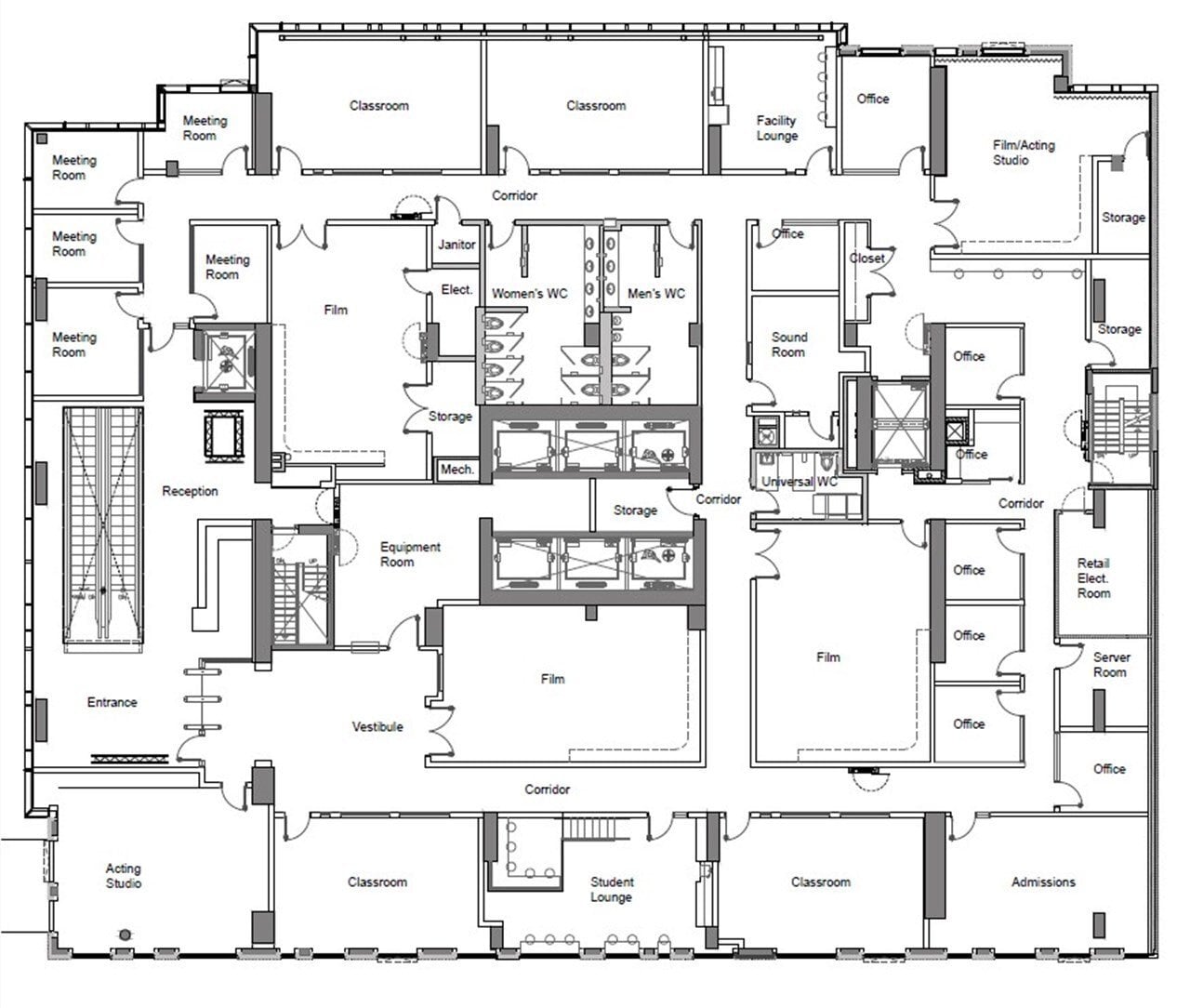 460 Yonge St, Toronto, ON à louer Plan d’étage- Image 1 de 1