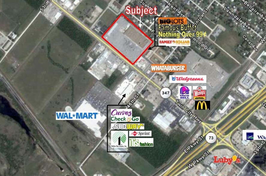 4900-5180 Twin City Hwy, Groves, TX à louer - Photo du bâtiment - Image 3 de 3