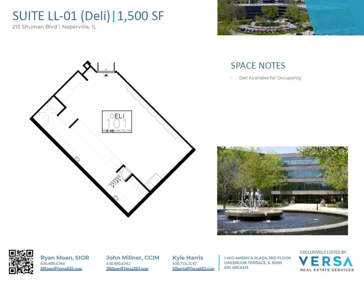 215 Shuman Blvd, Naperville, IL for lease Floor Plan- Image 1 of 1