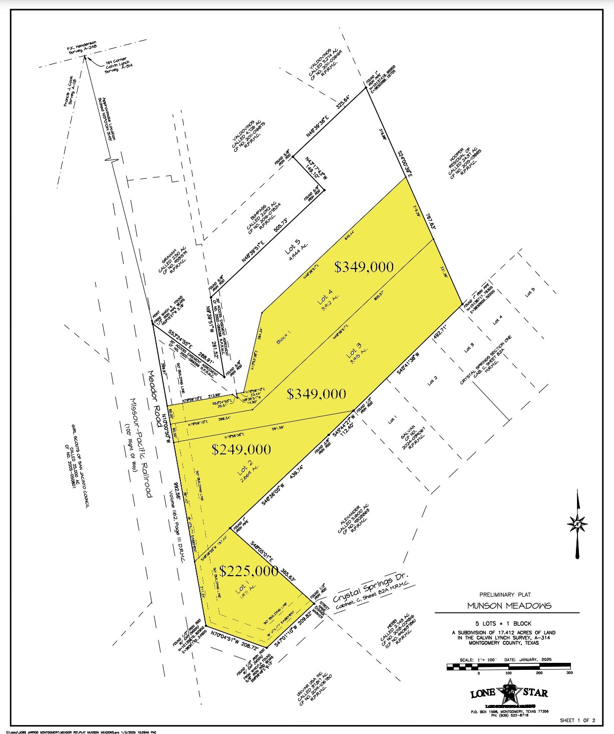 3.912 Acres Meador Road, Conroe, TX à vendre Photo principale- Image 1 de 3