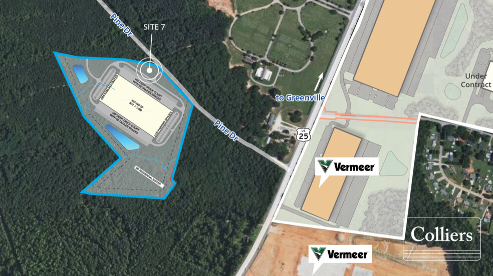 0 Us Hwy 25/Augusta Rd, Piedmont, SC à vendre - Plan de site - Image 1 de 1