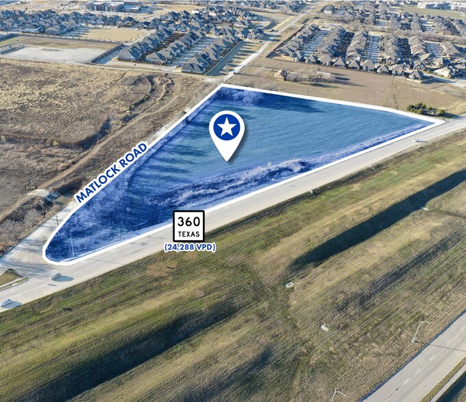 2201 Matlock Rd, Mansfield, TX à vendre - Aérien - Image 2 de 4