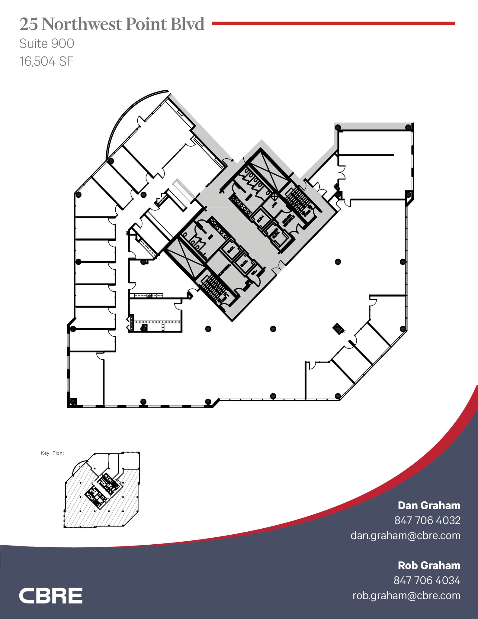25 NW Point Blvd, Elk Grove Village, IL for lease Floor Plan- Image 1 of 4