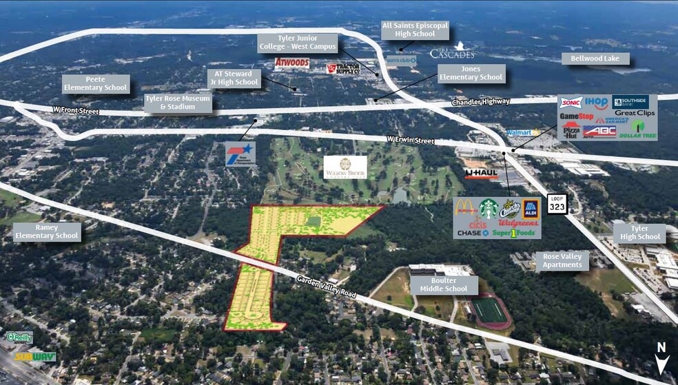 2604 Garden Valley rd, Tyler, TX à vendre - Photo du bâtiment - Image 3 de 3