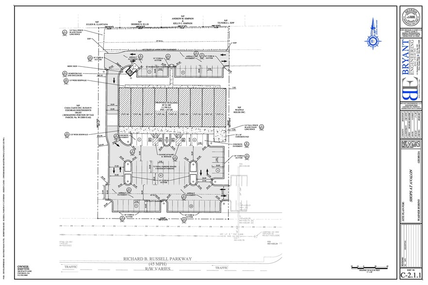0 Russell Pky, Warner Robins, GA for lease - Site Plan - Image 2 of 4