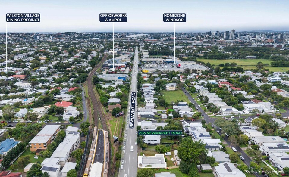 206 Newmarket Rd, Wilston for lease - Aerial - Image 3 of 4