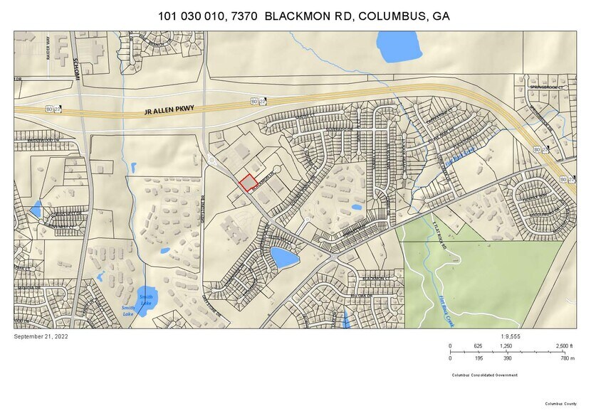 7370 Blackmon Rd, Columbus, GA à vendre - Plan cadastral - Image 3 de 4
