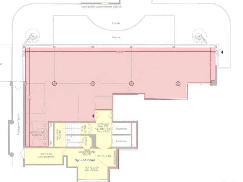 19 Boulevard Eugène Deruelle, Lyon à louer - Plan d’étage - Image 2 de 3