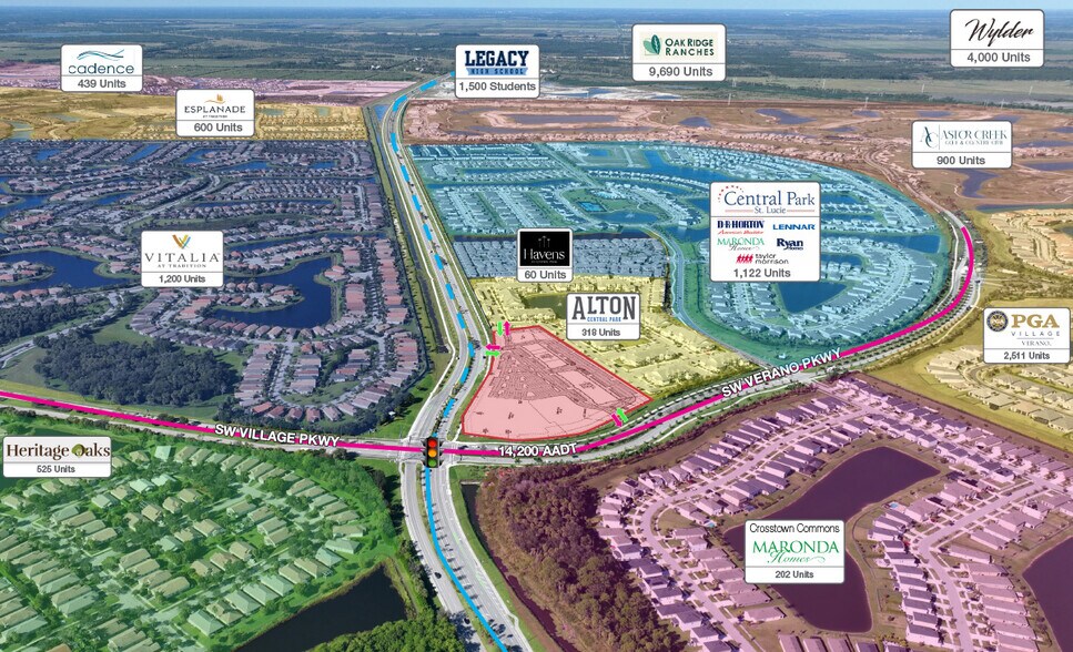 0 Crosstown Pkwy & SW Village Pkwy, Port Saint Lucie, FL à louer - Photo du bâtiment - Image 3 de 7