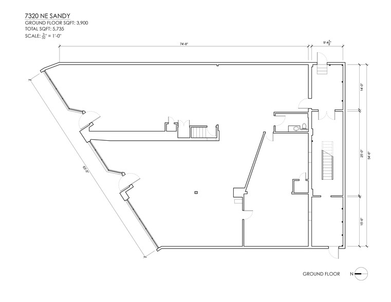 7314-7320 NE Sandy Blvd, Portland, OR à louer - Plan de site - Image 3 de 6