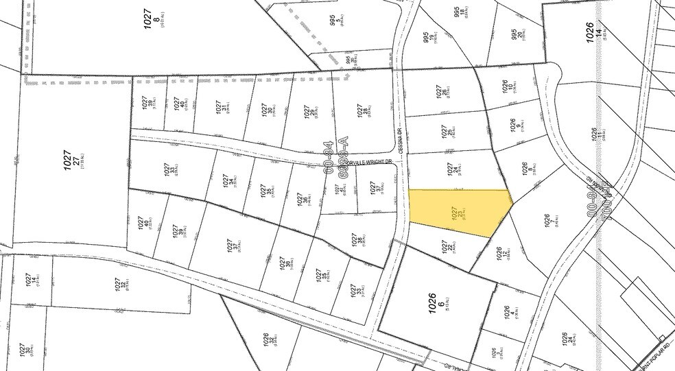 7301 Cessna Dr, Greensboro, NC à vendre - Plan cadastral - Image 3 de 3