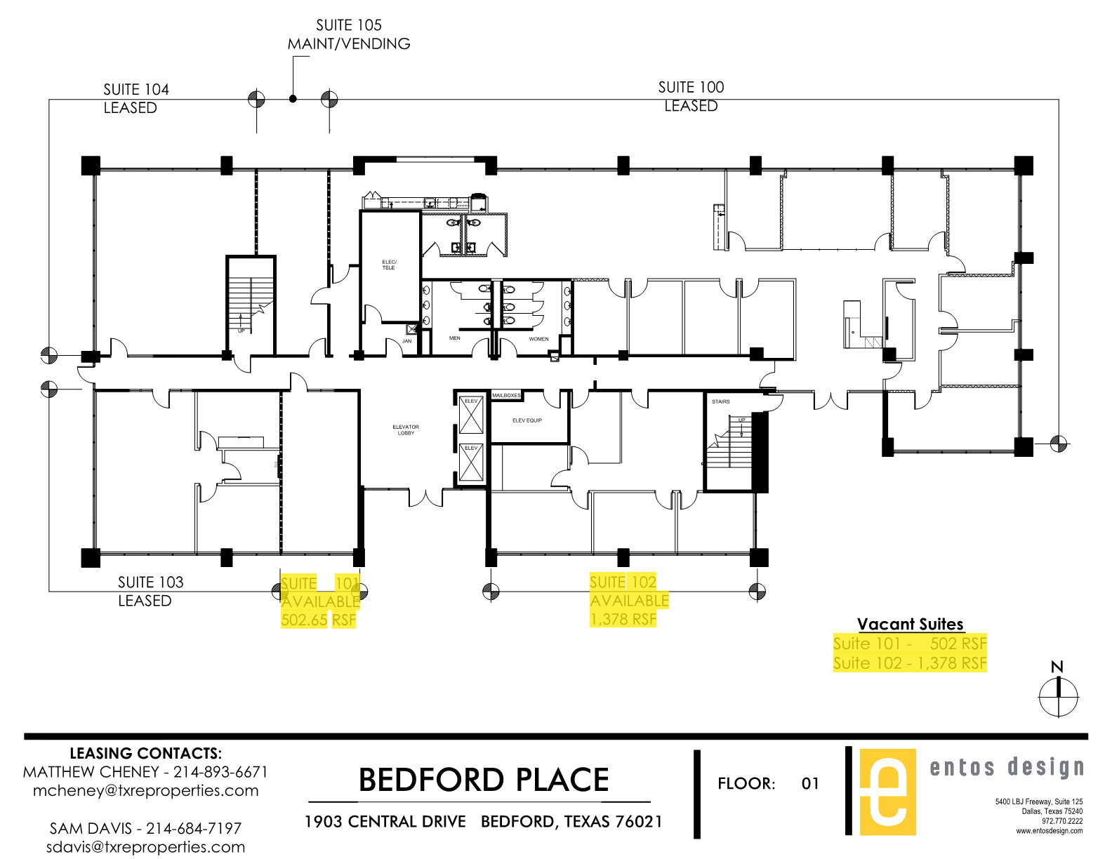 1903 Central Dr, Bedford, TX à louer Plan d’étage- Image 1 de 1