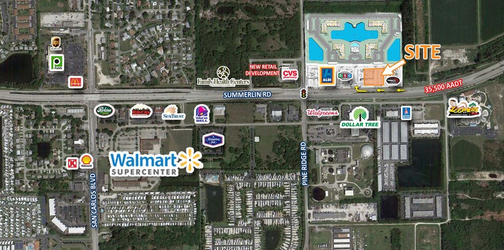 16951 Pine Ridge Rd, Fort Myers, FL for lease - Aerial - Image 2 of 6