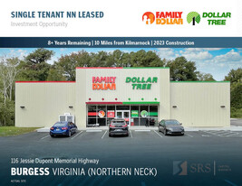 NN Family Dollar Tree | Burgess, VA - Parc de stationnement couvert