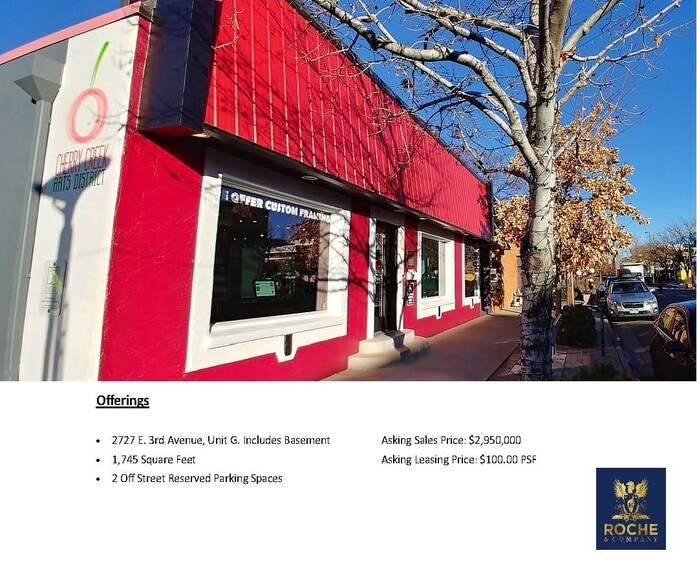 2727 E 3rd Ave, Denver, CO à vendre - Photo du bâtiment - Image 2 de 4