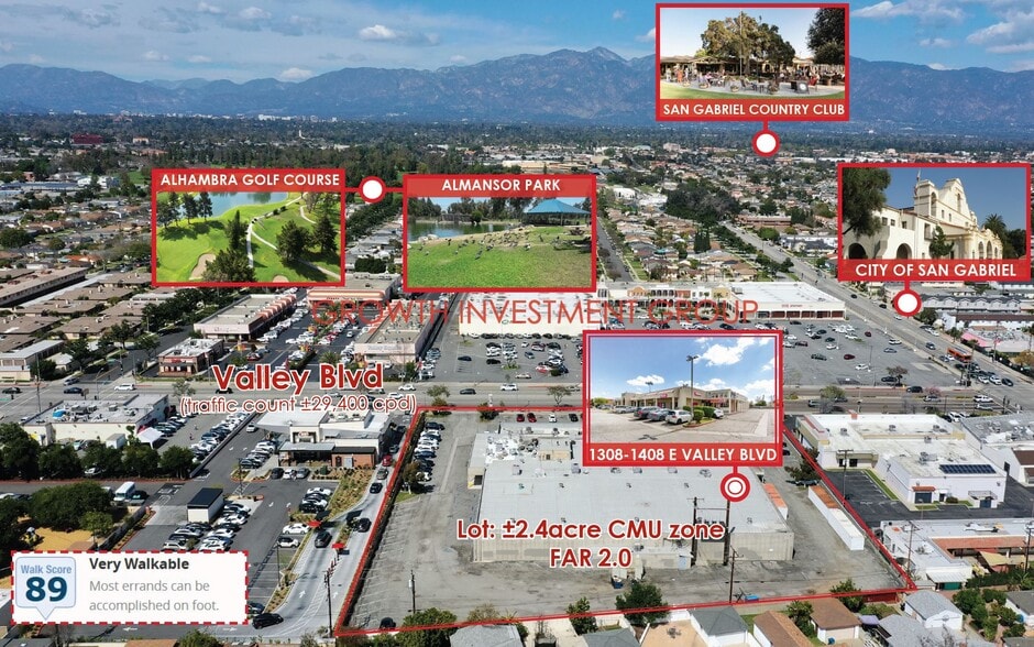 1308-1412 E Valley Blvd, Alhambra, CA for sale - Building Photo - Image 3 of 18