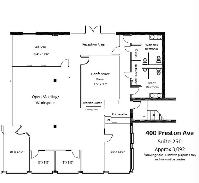 400 Preston Ave, Charlottesville, VA for lease Floor Plan- Image 1 of 1