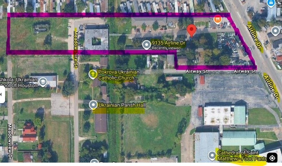 9135 Airline Dr, Houston, TX for sale - Aerial - Image 2 of 13