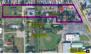 9110 Meadowshire St, Houston, TX - Aérien  Vue de la carte