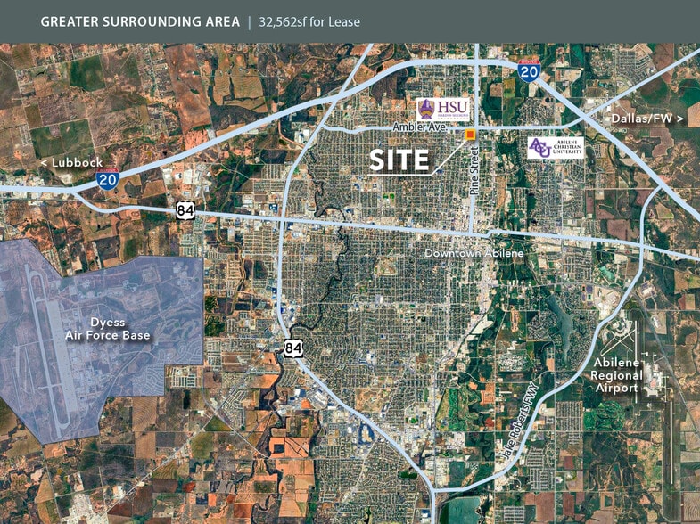 2160 Pine St, Abilene, TX à louer - Aérien - Image 2 de 5