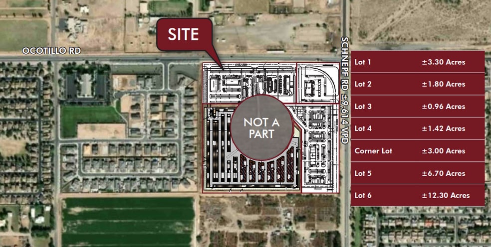 SWC Ocotillo Rd & Schnepf Rd, San Tan Valley, AZ for sale - Primary Photo - Image 1 of 1