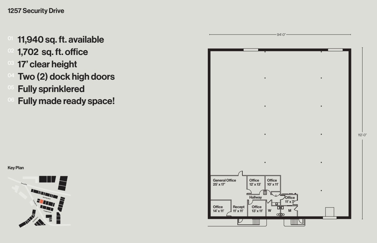 1121-1129 Conveyor Ln, Dallas, TX à louer Plan d’étage- Image 1 de 1