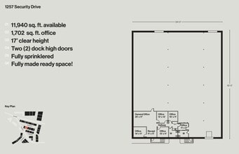 1121-1129 Conveyor Ln, Dallas, TX à louer Plan d’étage- Image 1 de 1