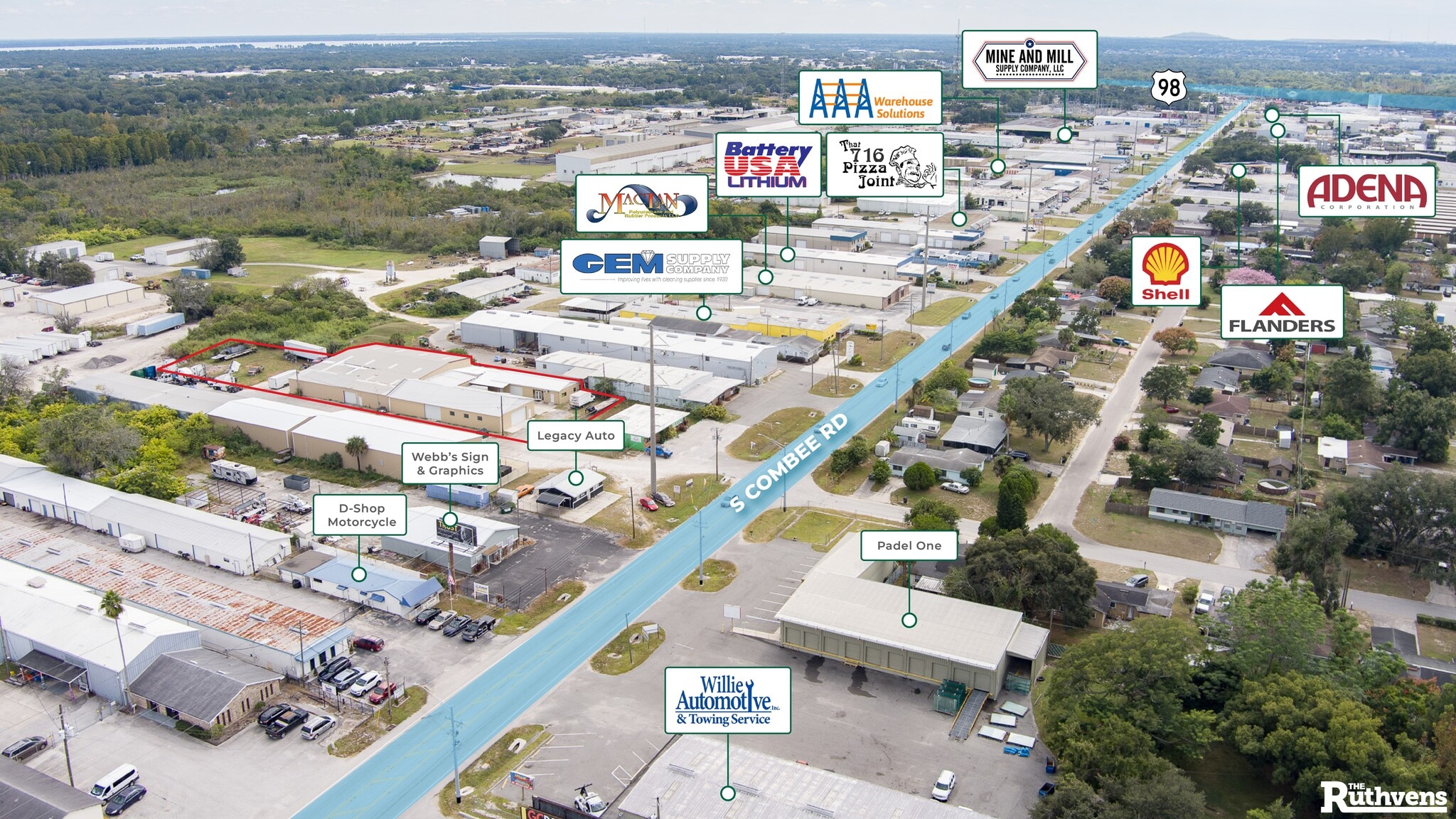 1714 S Combee Rd, Lakeland, FL for lease Aerial- Image 1 of 16