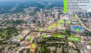 601 S Cedar St, Charlotte, NC - AERIAL map view - Image1