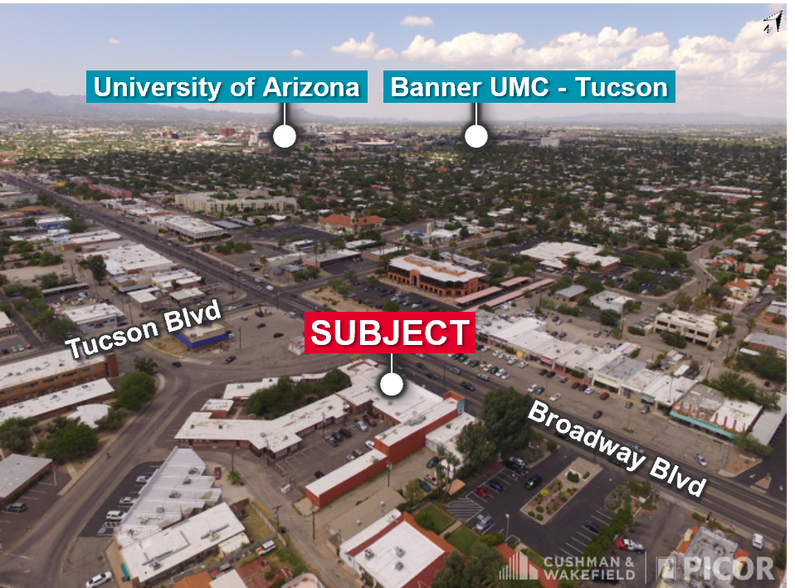 2530-2538 E Broadway Blvd, Tucson, AZ à louer - Photo du bâtiment - Image 2 de 3