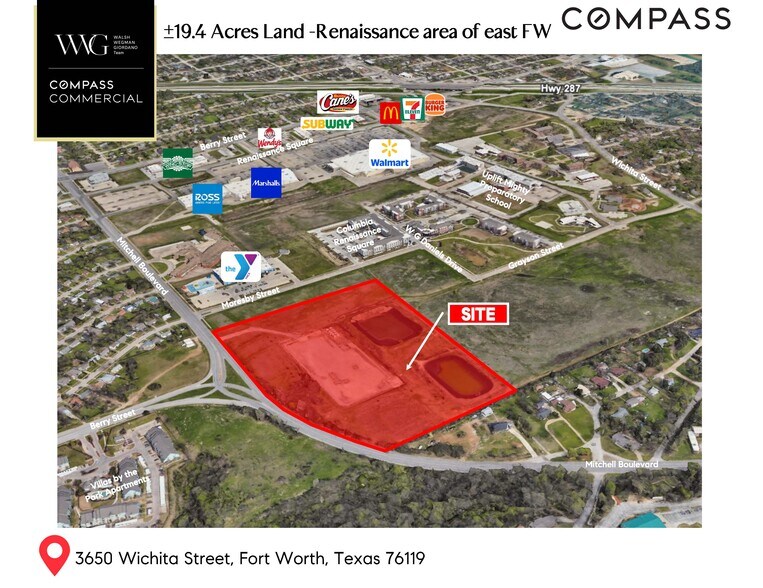 3650 Wichita st, Fort Worth, TX for sale - Aerial - Image 2 of 2