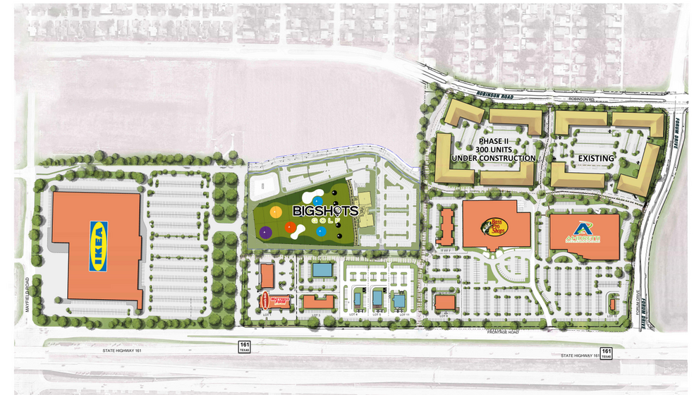 SEC State Hwy 161 & Ikea Way, Grand Prairie, TX for sale - Site Plan - Image 1 of 4