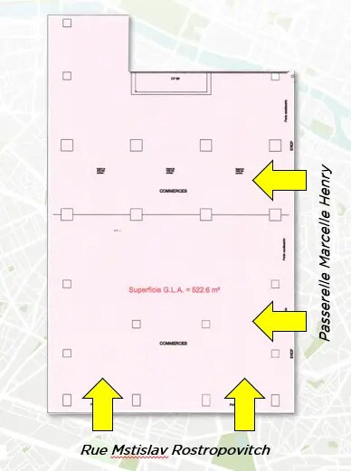 Retail in Paris for lease - Site Plan - Image 3 of 3