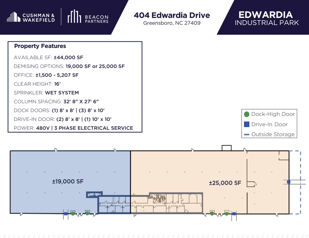 326 Edwardia Dr, Greensboro, NC à louer Plan d’étage- Image 1 de 1