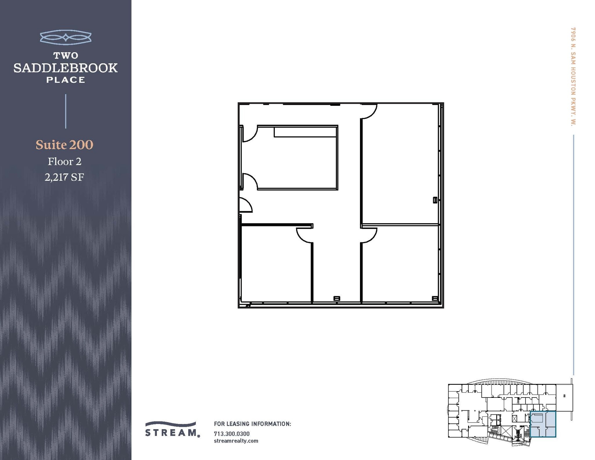 7906 N Sam Houston Pky W, Houston, TX for lease Floor Plan- Image 1 of 1