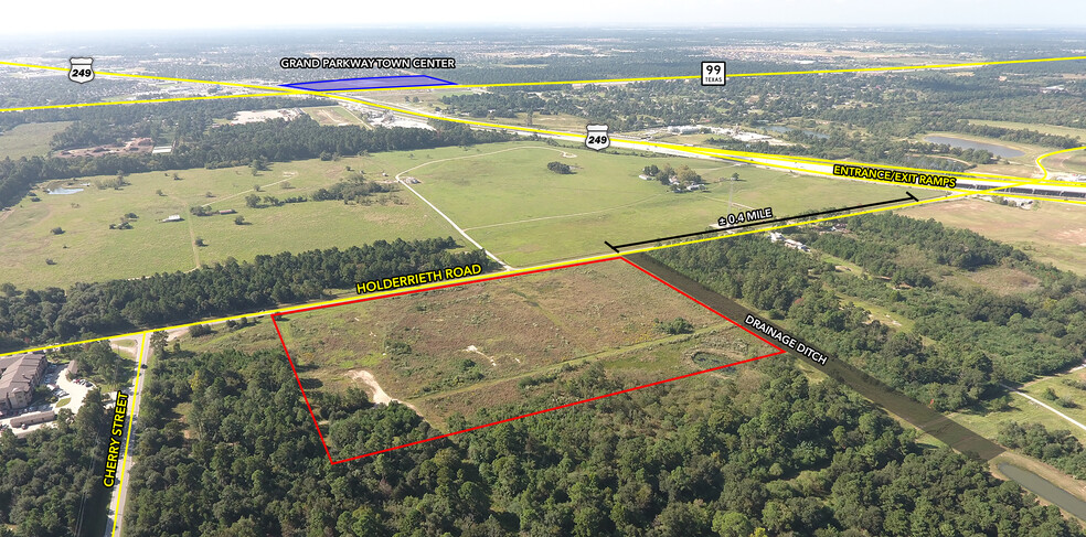 Holderrieth Rd & South Cherry Rd, Tomball, TX for sale - Aerial - Image 1 of 3