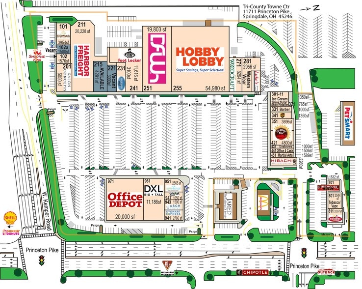 11711 Princeton Pike, Cincinnati, OH for lease - Site Plan - Image 2 of 26