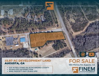 Plus de détails pour 1810 Phinizy Rd, Augusta, GA - Terrain à vendre