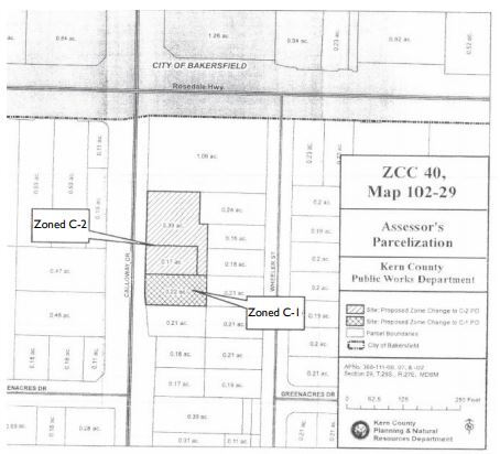 2500 Calloway Dr, Bakersfield, CA à louer - Plan cadastral - Image 3 de 3